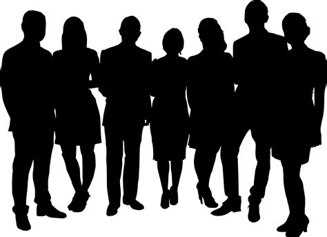 png silhouette|transparent silhouette of people.